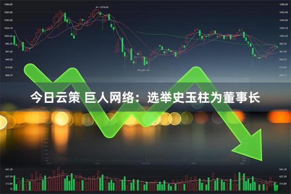 今日云策 巨人网络：选举史玉柱为董事长